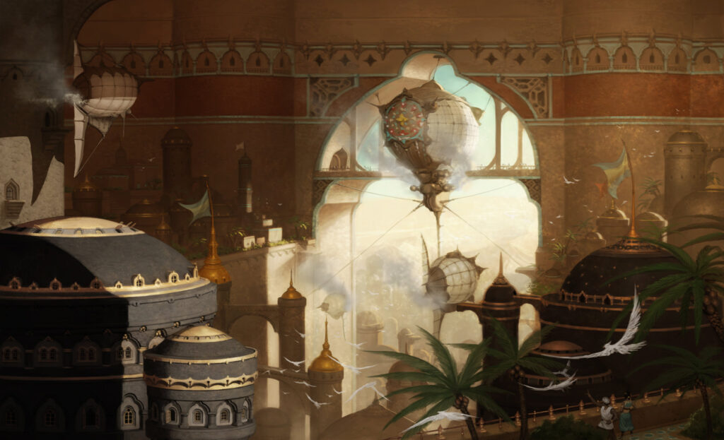 Airship station.