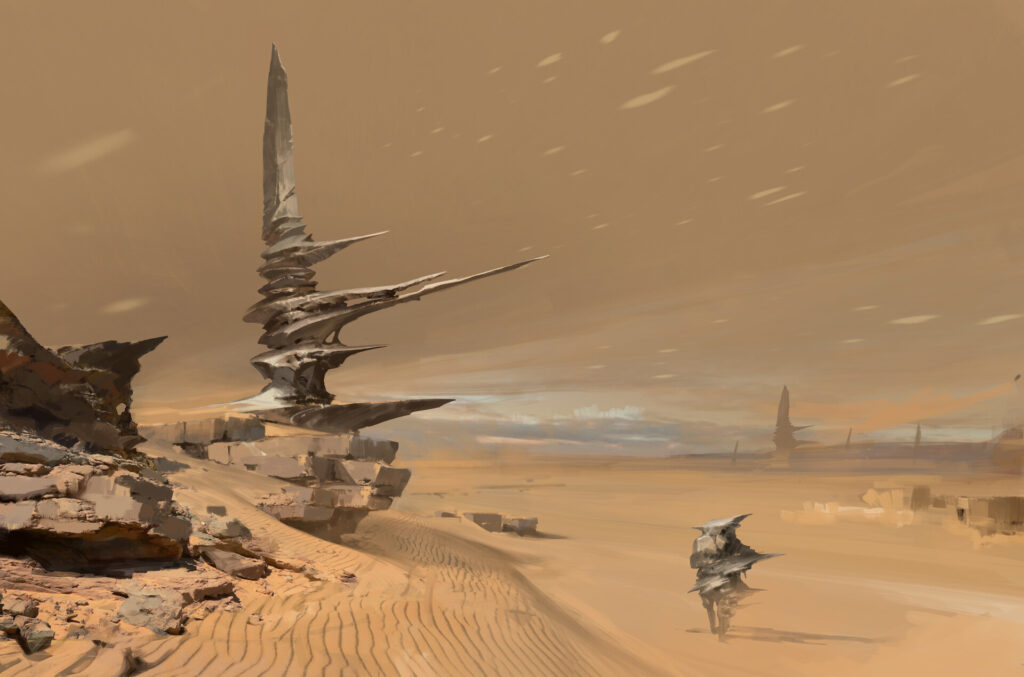 The sea of sand of Draconia.