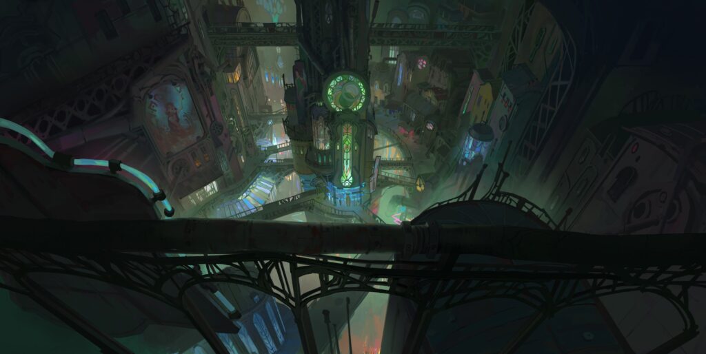 The upper reaches of Sharn's slums.